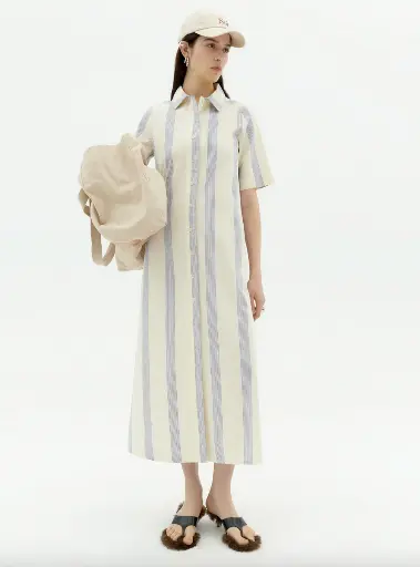 Kleid poplin - Thinking Mu