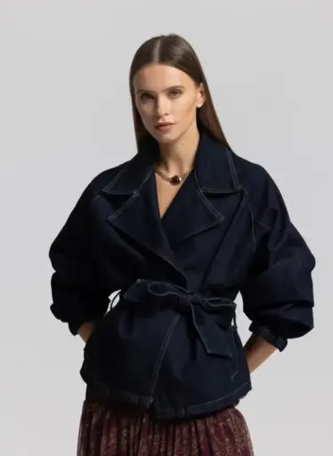 Trench court denim - Cream & Rouge 